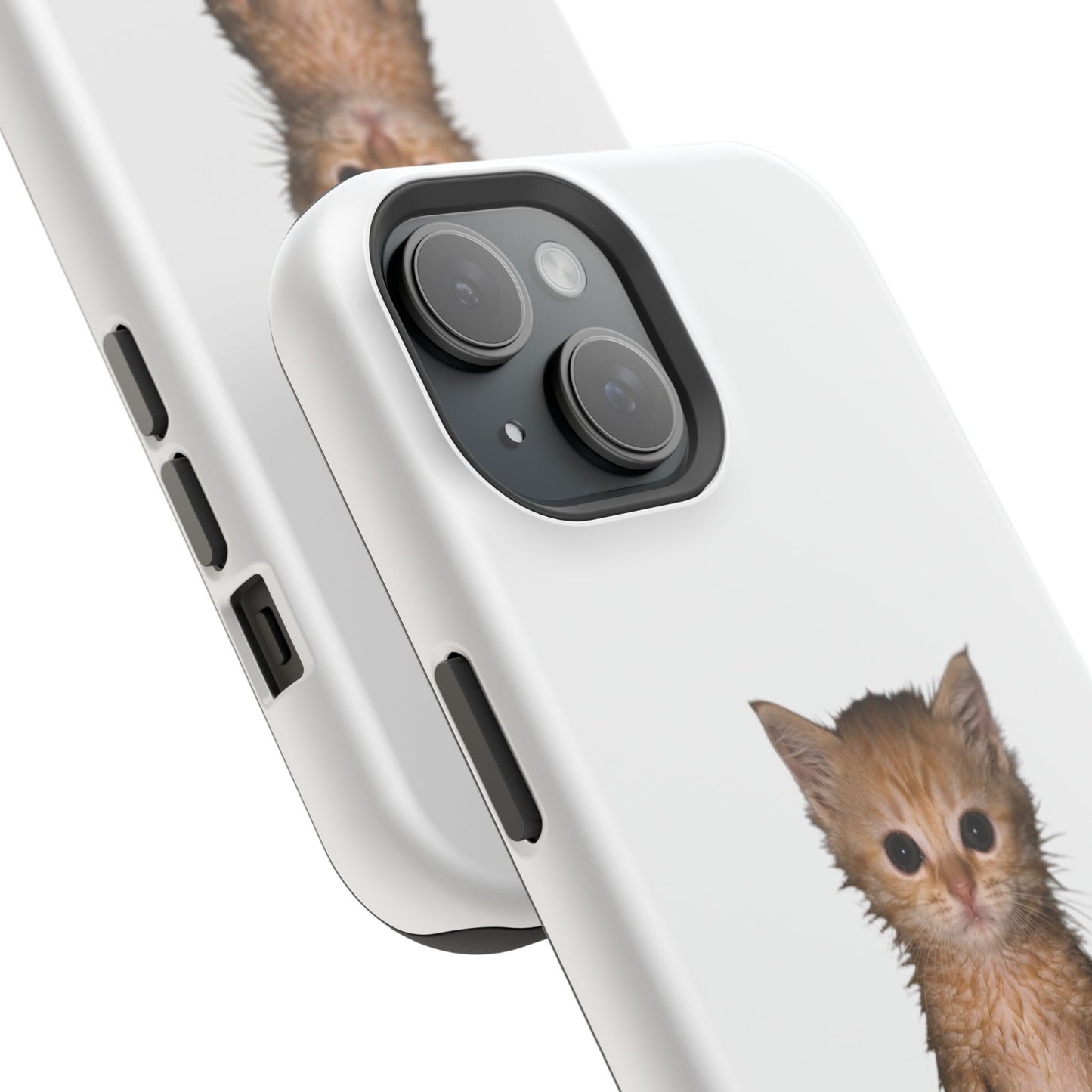Cute Standing Kitten Magnetic Impact-Resistant Phone Case