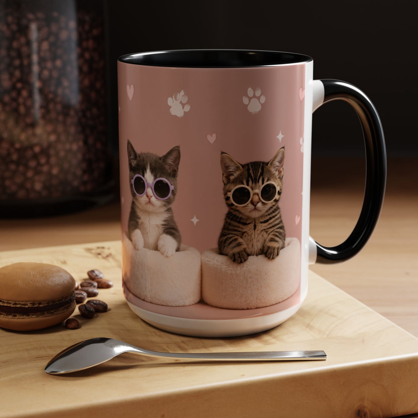 Cute Cat Lovers Coffee Mug - 11 & 15oz - Perfect Gift for Pet Owners