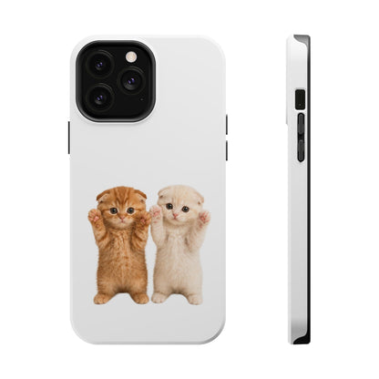 Cute Raising Paws Kittens Magnetic Impact-Resistant  Phone Case