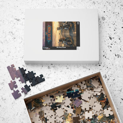 The Elite Pack Motorcycle Road Trip Puzzle — Scenic Biker Jigsaw (110/252/520/1014 pc)
