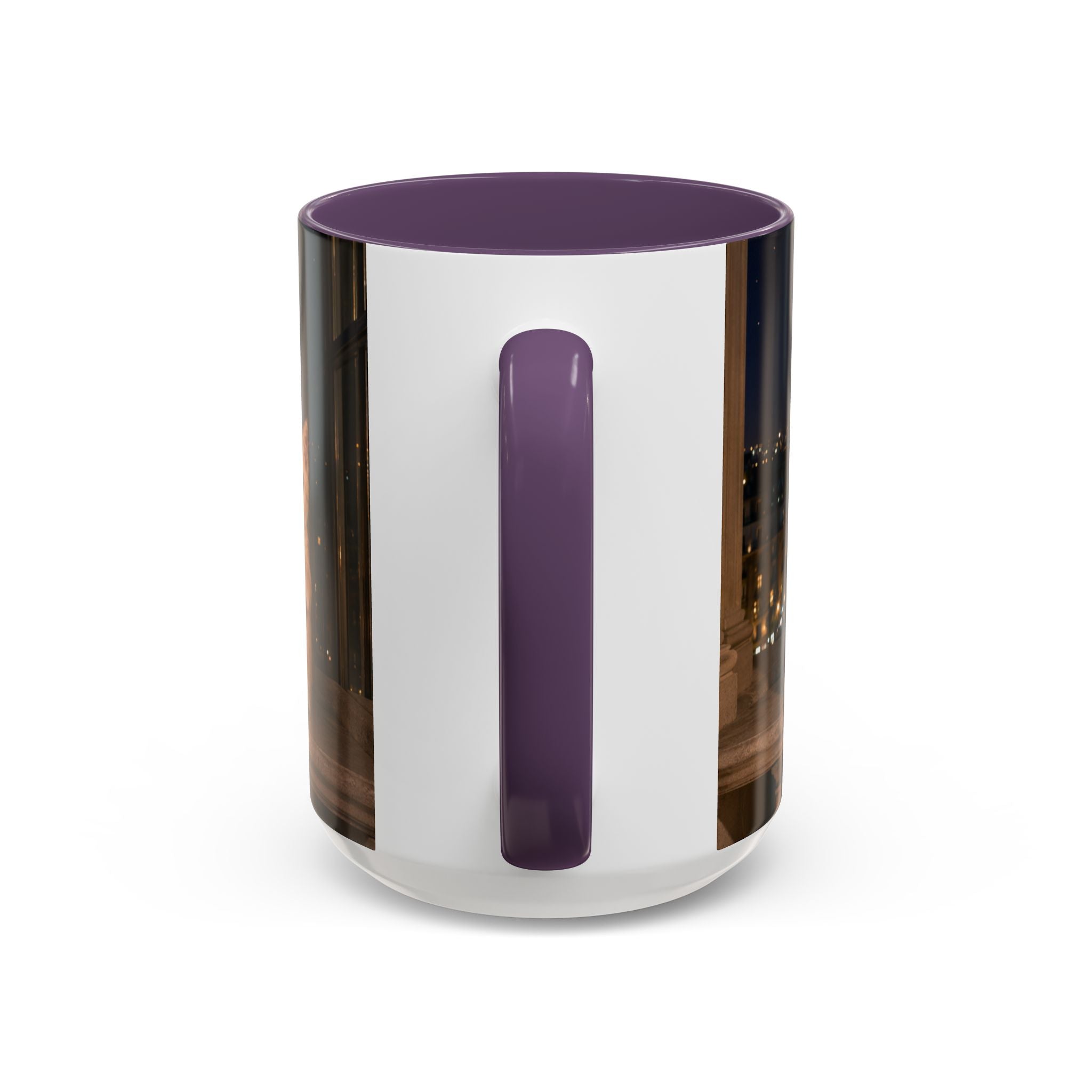 Paris Kittens Coffee Mug — Cute Cat Nightscape Accent Mug (11/15 oz)