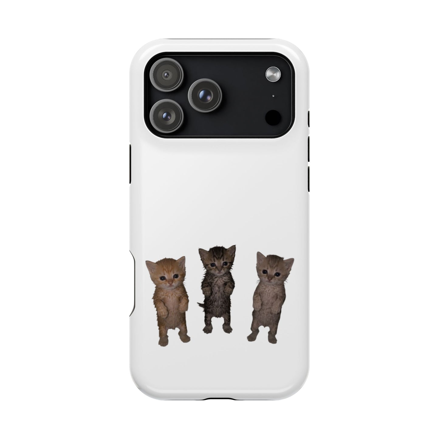 Cute Trio Kittens  Magnetic Impact-Resistant Phone Case