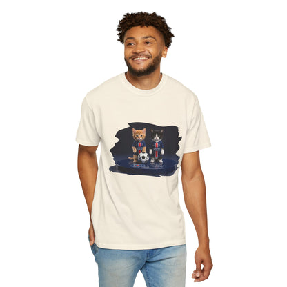 Cat Soccer Players T‑Shirt — Cute Kitten Football Graphic Tee