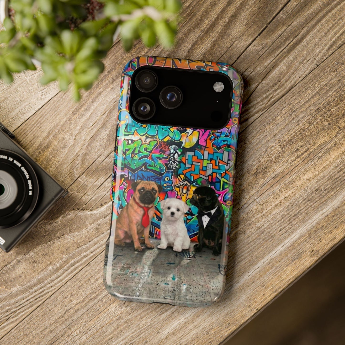 Puppy Squad Graffiti Phone Case — Impact-Resistant Protective Case