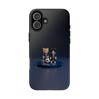 Phone Case — Cute Soccer Cats Design (Kawaii Kitten Football Fans)