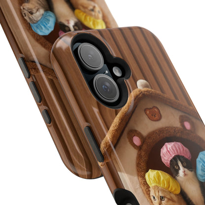 Cute Kittens in Cozy House Phone Case — Magnetic Impact-Resistant Case
