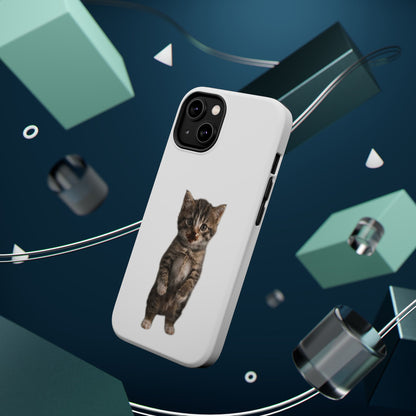 Cute Standing Kitten Magnetic Impact-Resistant Phone Case