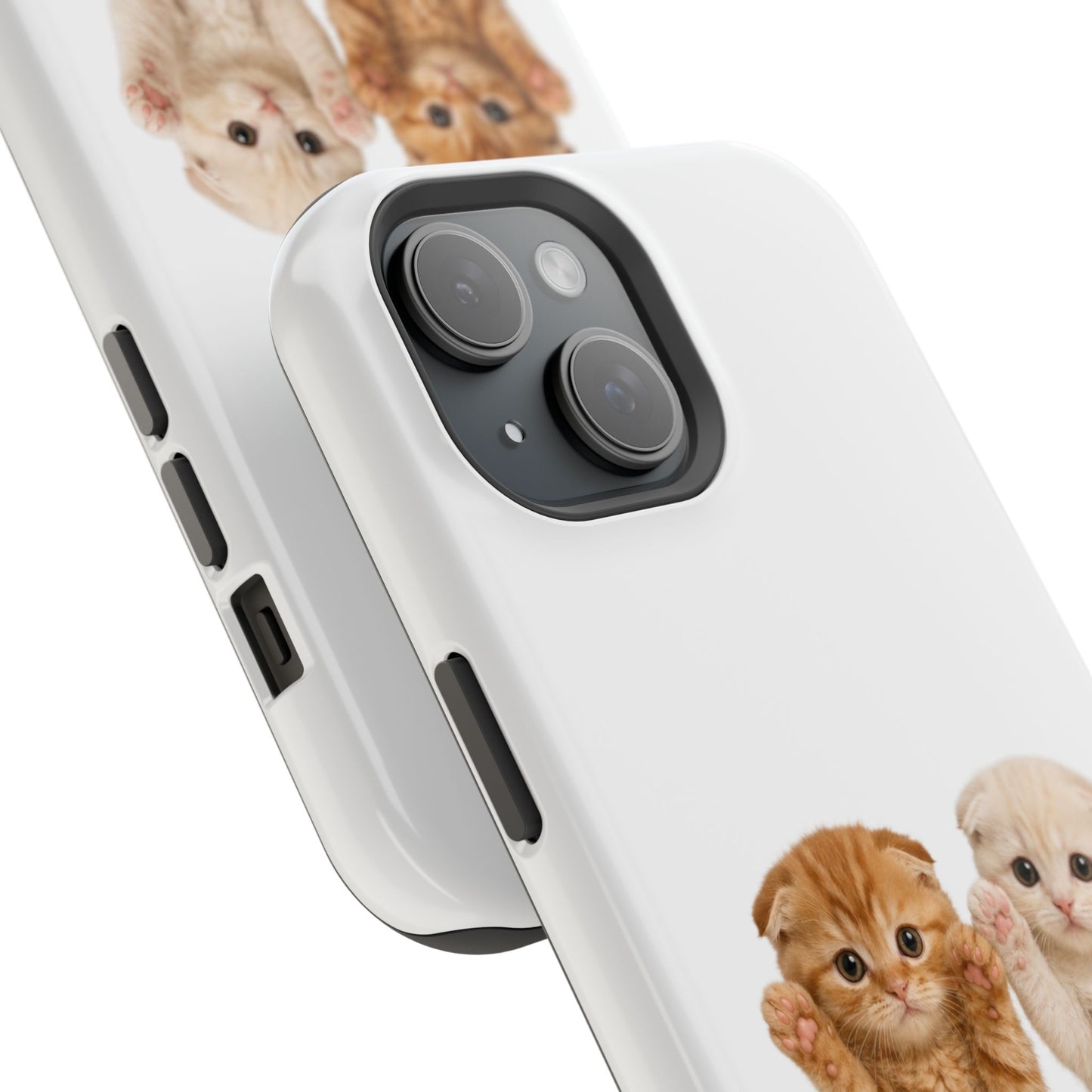 Cute Raising Paws Kittens Magnetic Impact-Resistant  Phone Case