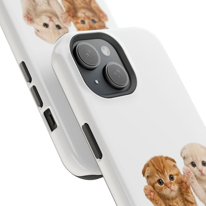Cute Raising Paws Kittens Magnetic Impact-Resistant  Phone Case