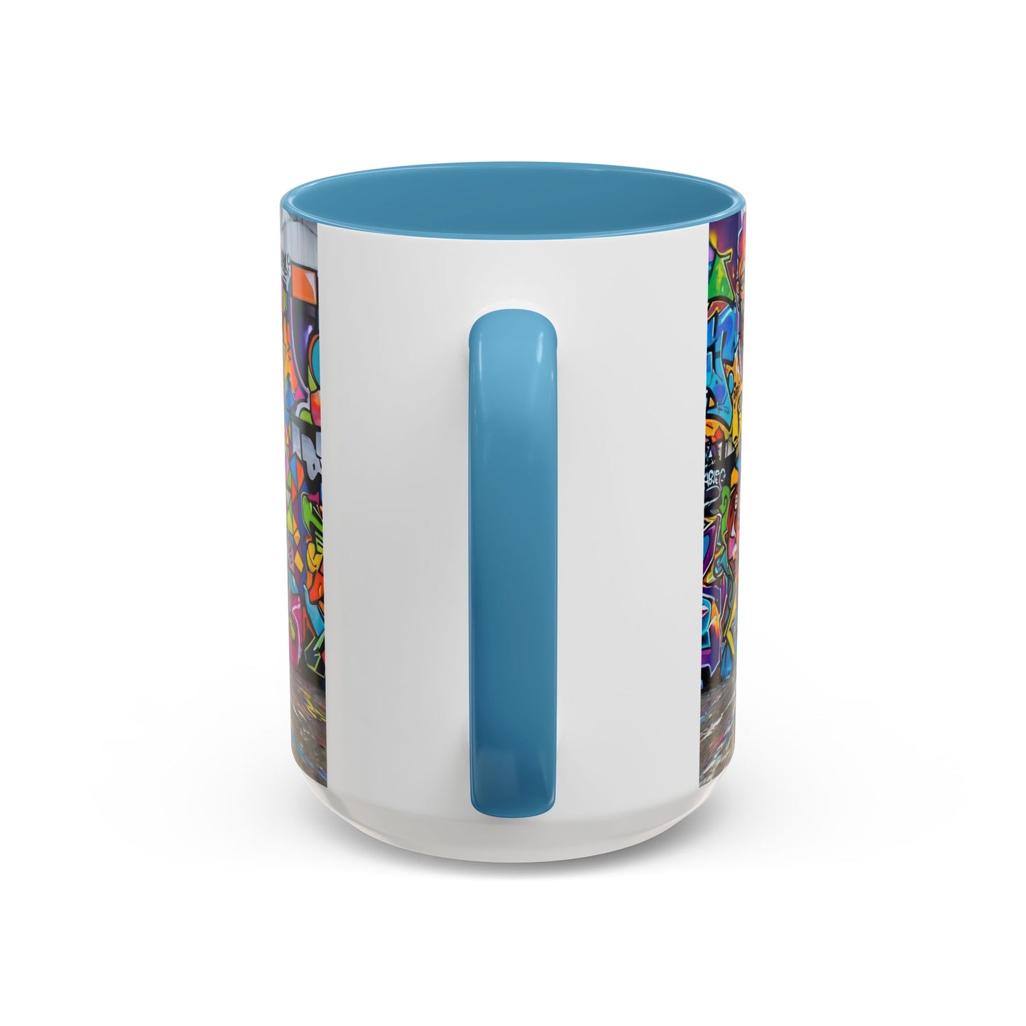 Graffiti Pug Coffee Mug — Colorful Street Art Accent Mug (11/15oz)