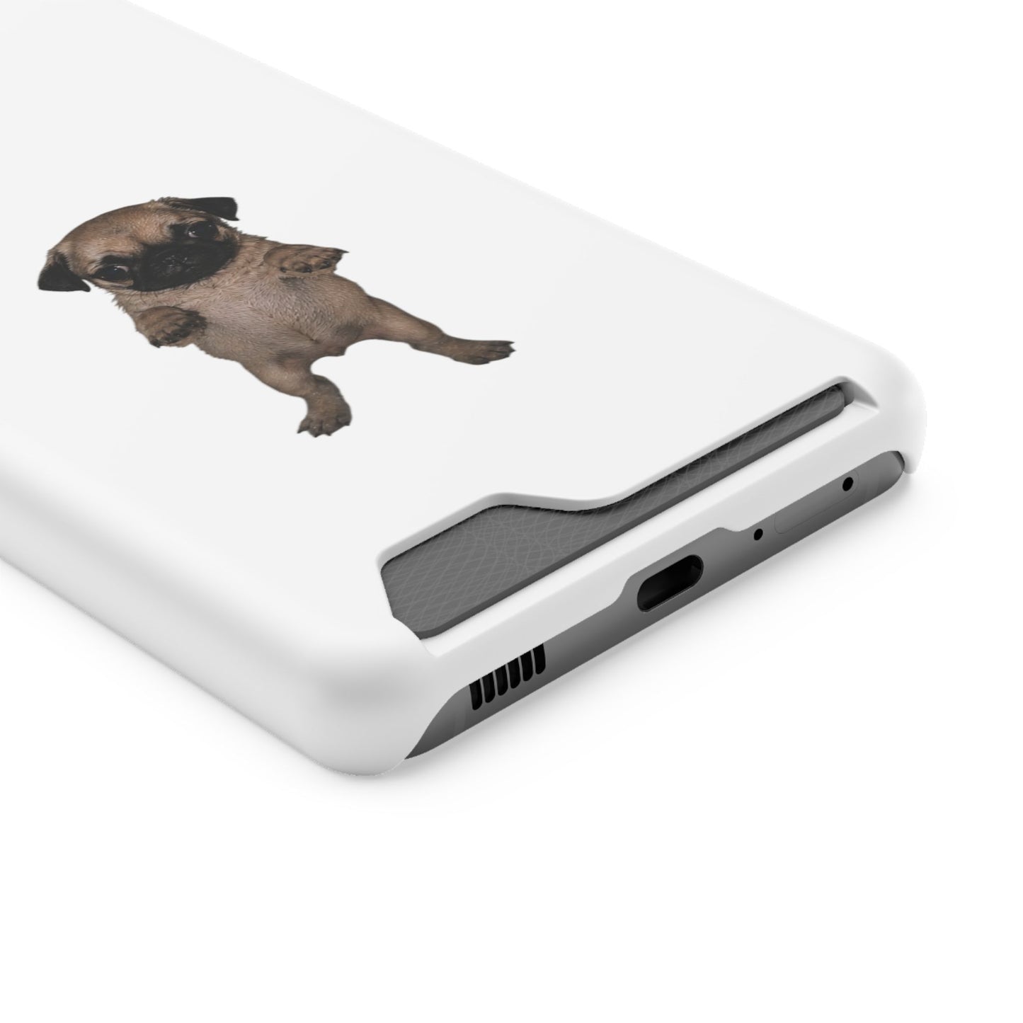 Pug Puppy Card-Holder Phone Case