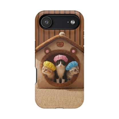 Cute Kittens in Cozy House Phone Case — Magnetic Impact-Resistant Case