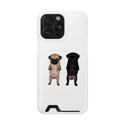 Pug Pair Card-Holder Phone Case