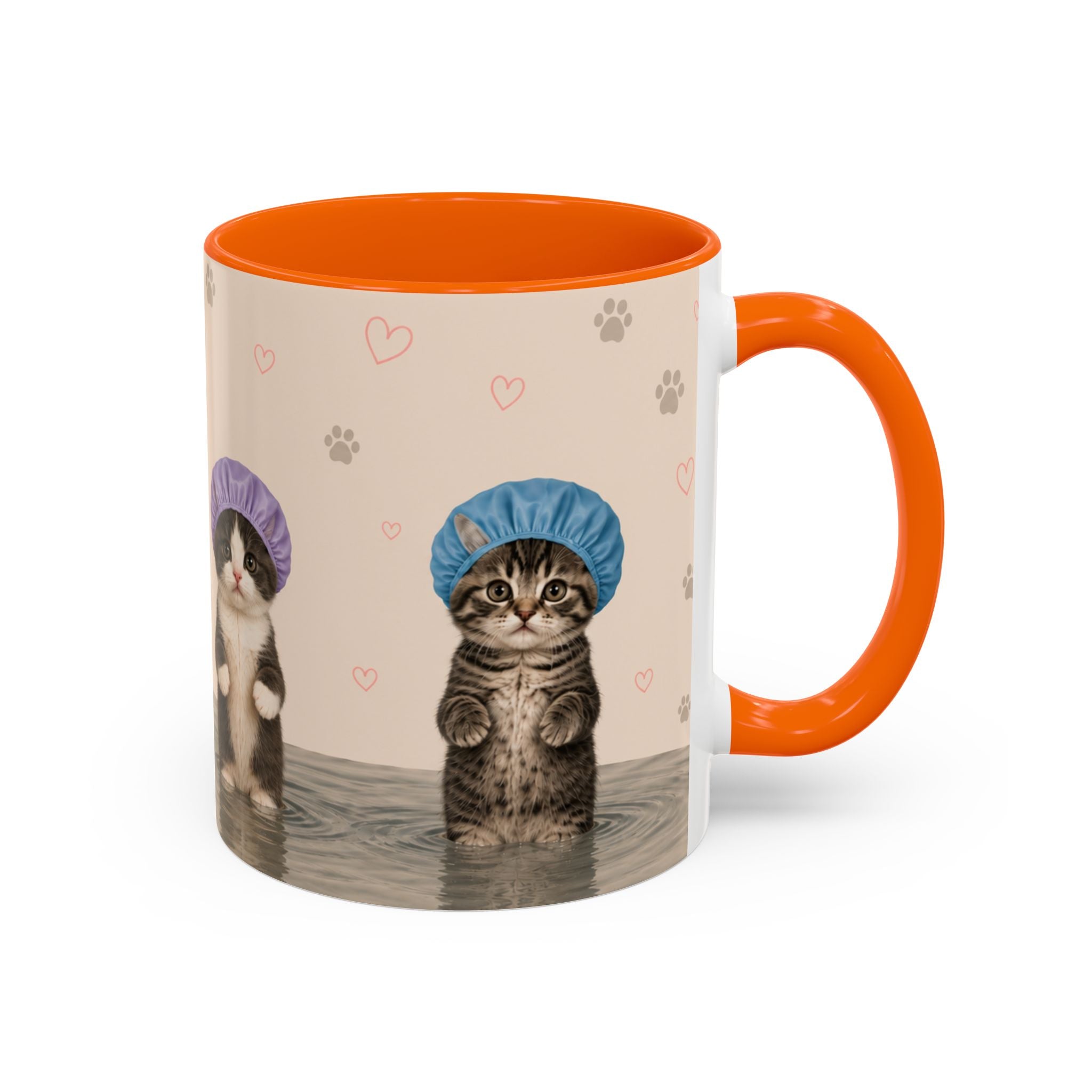 Cute Kittens in Shower Caps Accent Coffee Mug – 11/15oz