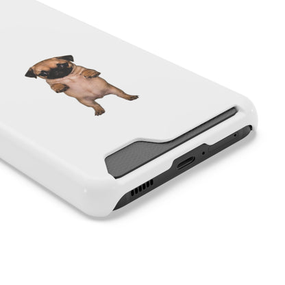 Cute Standing Pug Phone Card Case