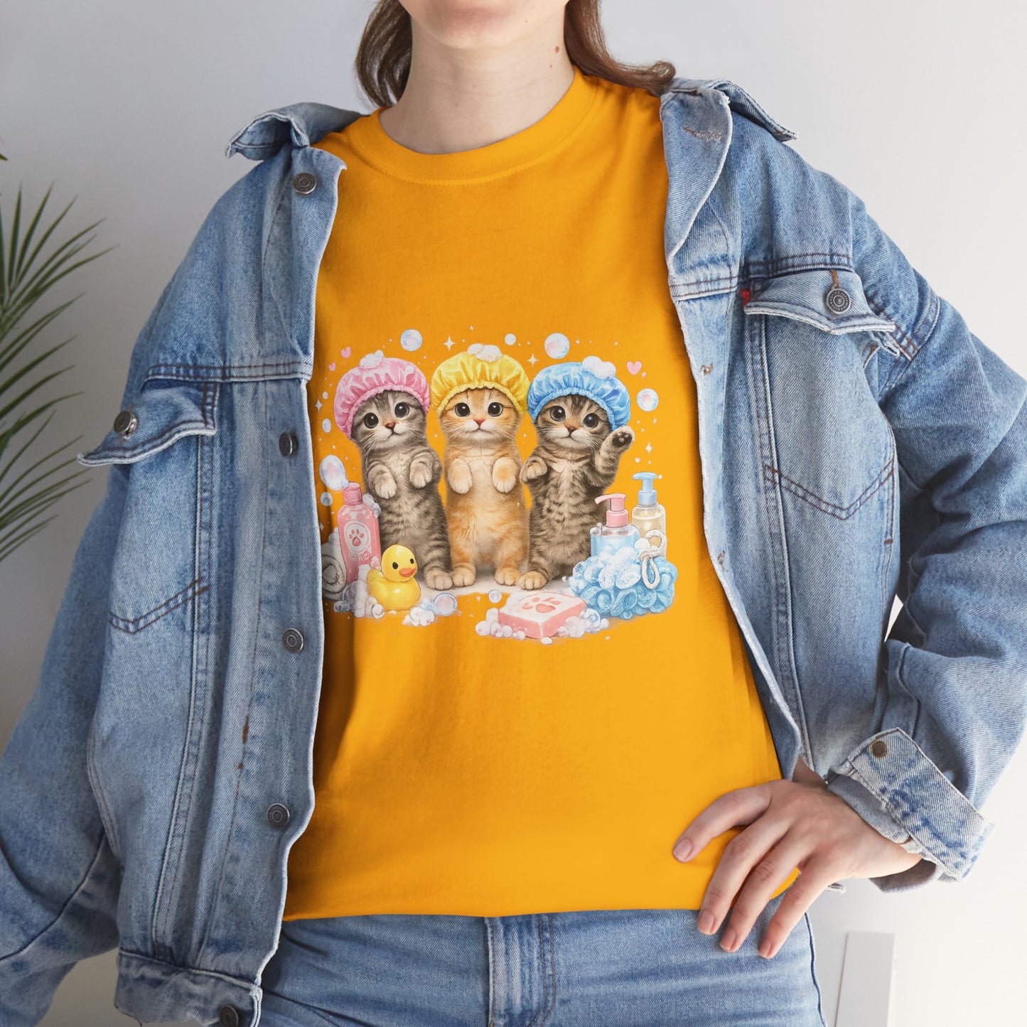 Cute Kittens Bath Time T-Shirt