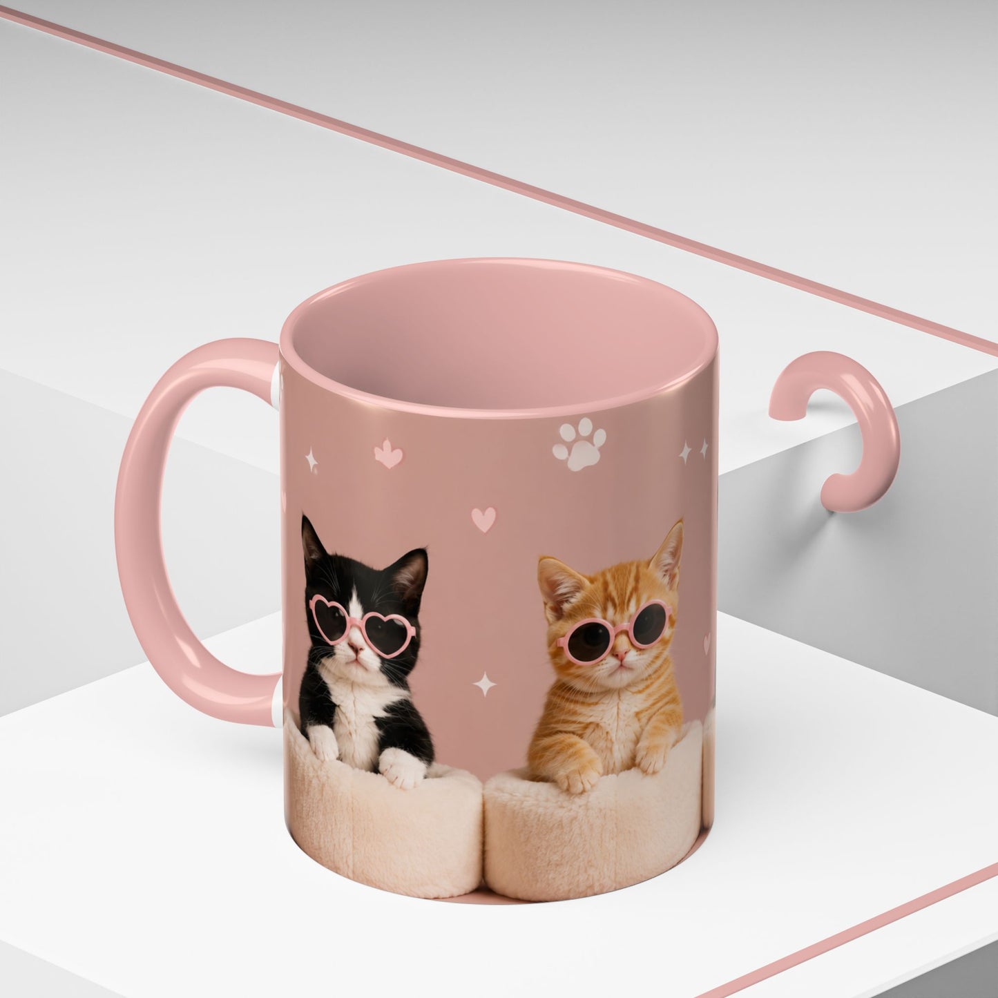Cute Cat Lovers Coffee Mug - 11 & 15oz - Perfect Gift for Pet Owners