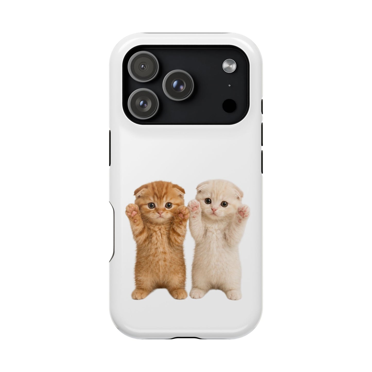 Cute Raising Paws Kittens Magnetic Impact-Resistant  Phone Case