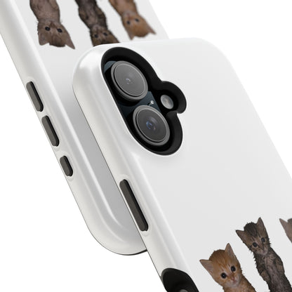 Cute Standing Kittens Magnetic Impact-Resistant Phone Case
