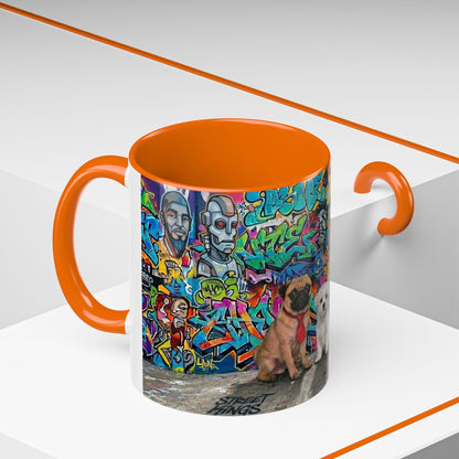 Graffiti Pets Coffee Mug — Colorful Street Art Dog & Cat Accent Mug (11/15oz)