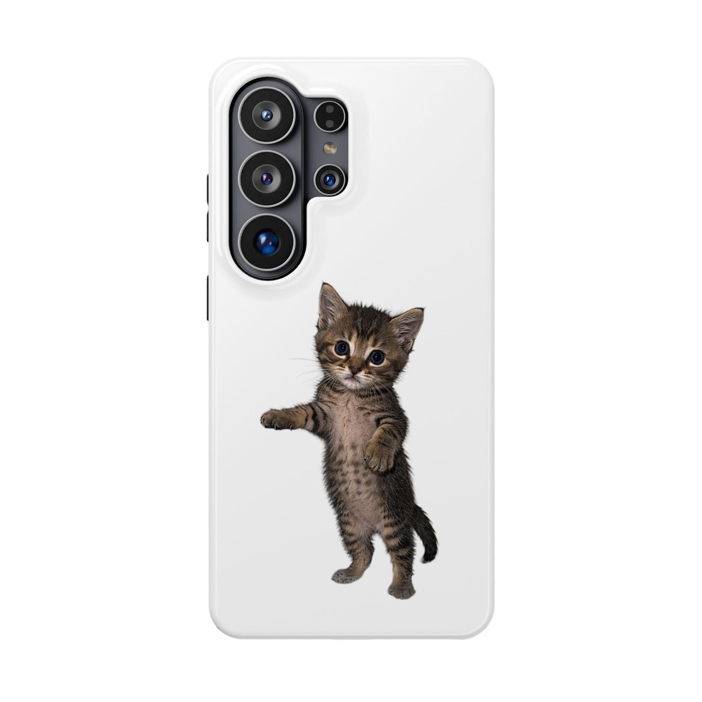 Cute Standing Kitten Magnetic Phone Case
