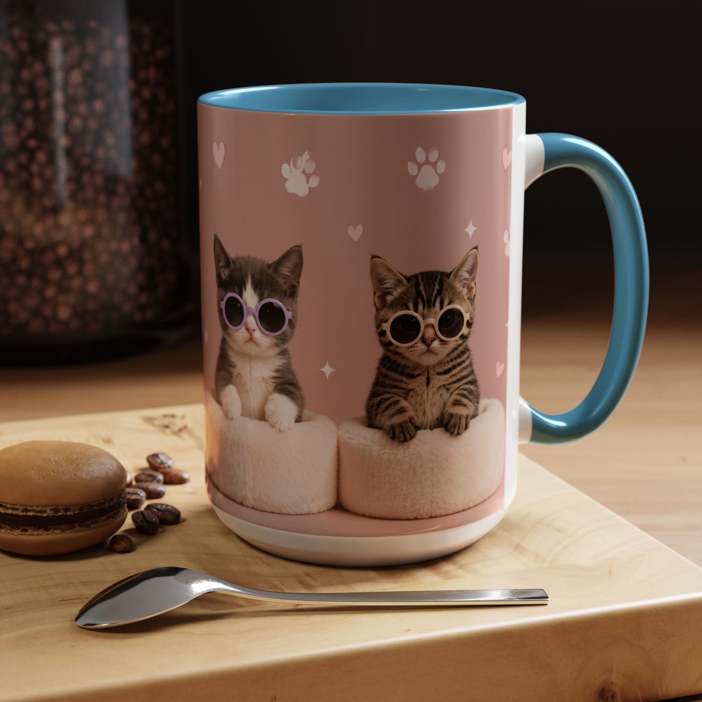 Cute Cat Lovers Coffee Mug - 11 & 15oz - Perfect Gift for Pet Owners