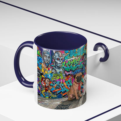 Graffiti Pets Coffee Mug — Colorful Street Art Dog & Cat Accent Mug (11/15oz)