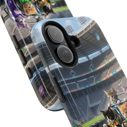 Racing Cats Tough Phone Case — Cute Kittens Driving Racecar Phone Cover