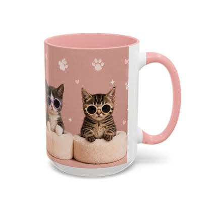 Cute Cat Lovers Coffee Mug - 11 & 15oz - Perfect Gift for Pet Owners