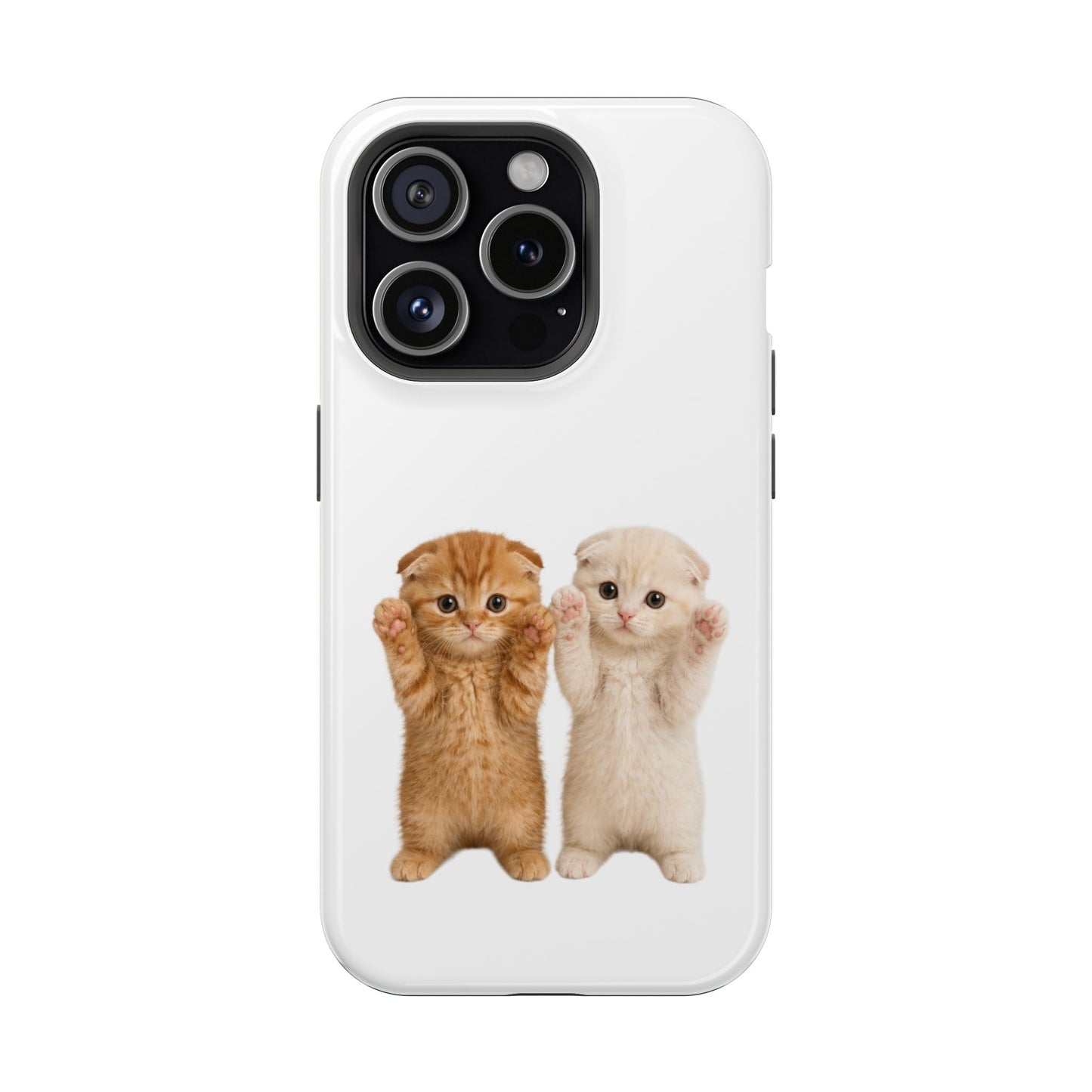 Cute Raising Paws Kittens Magnetic Impact-Resistant  Phone Case