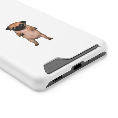 Cute Standing Pug Phone Card Case