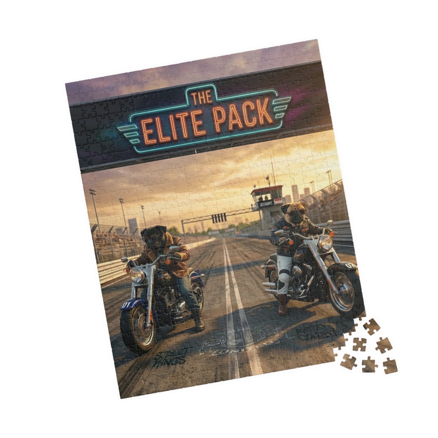 The Elite Pack Motorcycle Road Trip Puzzle — Scenic Biker Jigsaw (110/252/520/1014 pc)