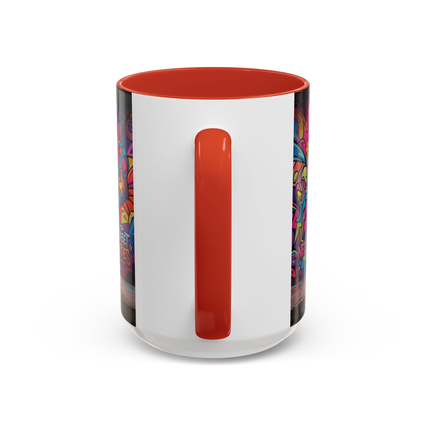 Street Kitties Graffiti Coffee Mug — Colorful Cat Art Accent Mug (11/15oz)