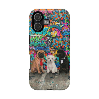 Puppy Squad Graffiti Phone Case — Impact-Resistant Protective Case