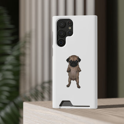 Pug Puppy Card-Holder Phone Case