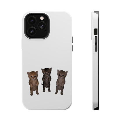 Cute Trio Kittens  Magnetic Impact-Resistant Phone Case