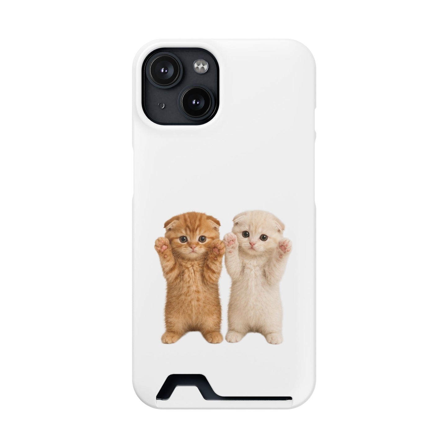 Cute Kittens Phone Case with Card Holder