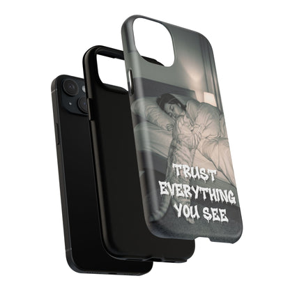 Phone Case ‘Trust Everything You See’ Surreal Sleep Graphic Tough Magnetic Case