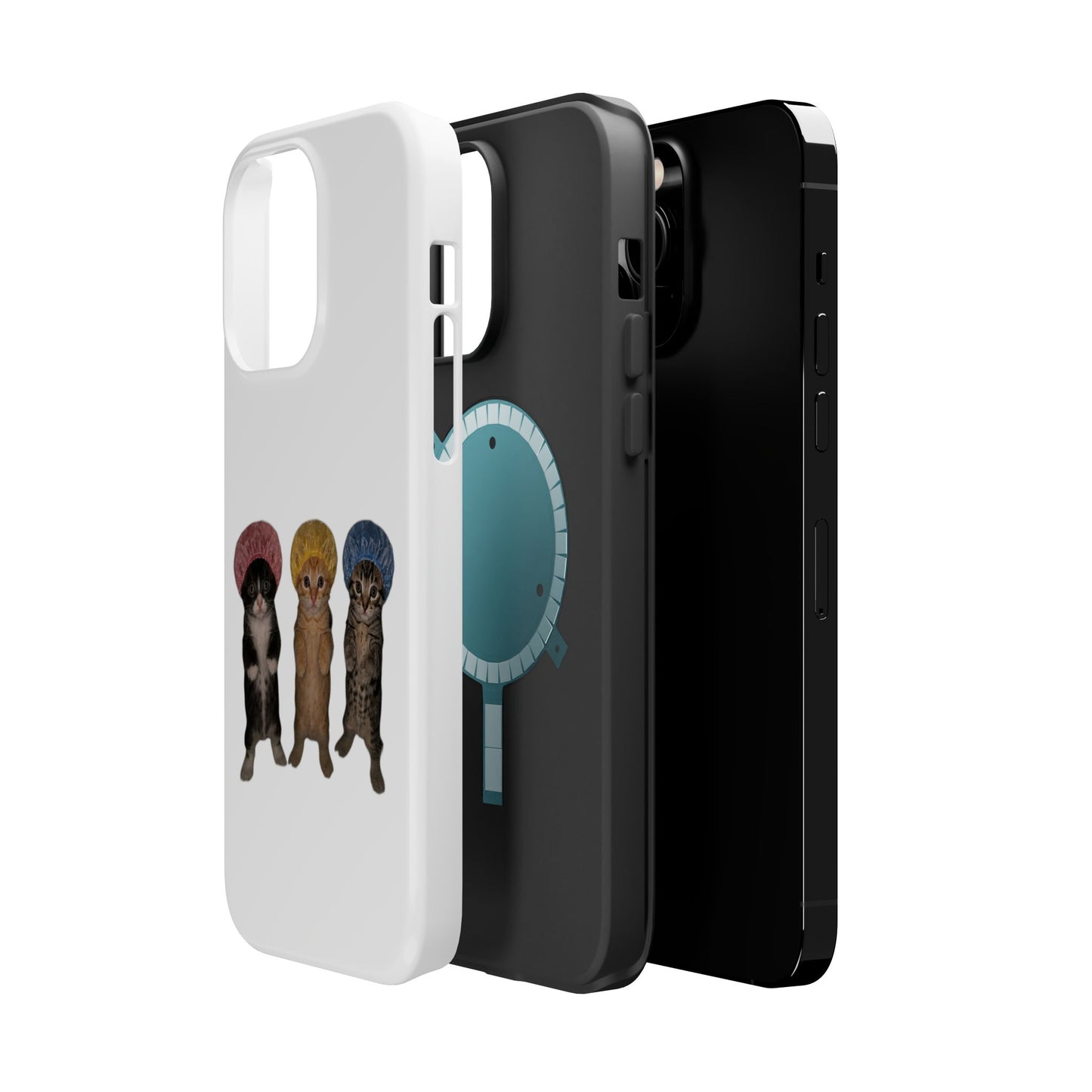 Cute Kittens in Bonnets  Magnetic Impact-Resistant Phone Case