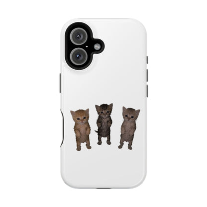 Cute Standing Kittens Magnetic Impact-Resistant Phone Case