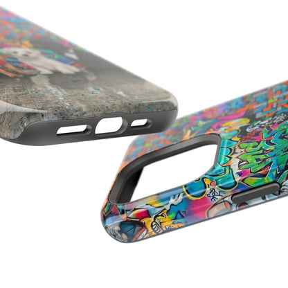 Puppy Squad Graffiti Phone Case — Impact-Resistant Protective Case