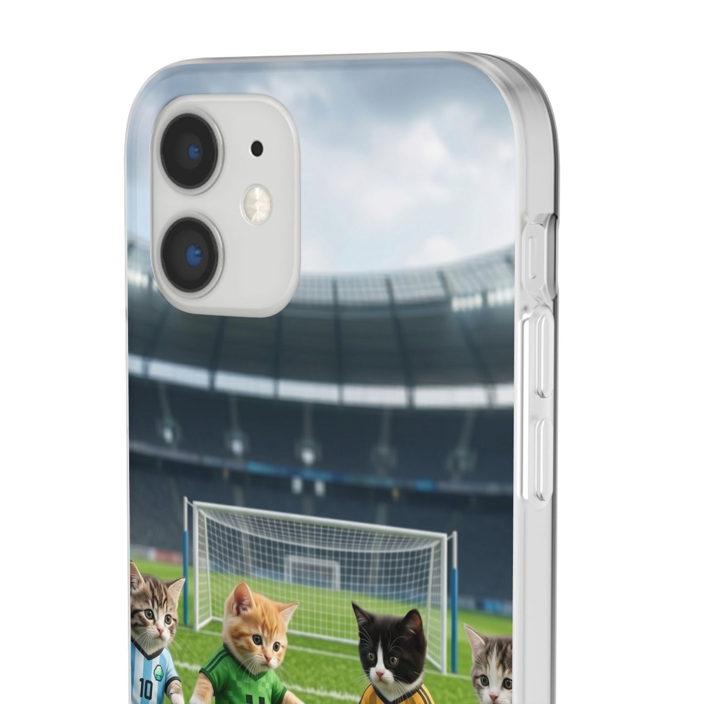Cute Soccer Cats Phone Case — Kawaii Football Kit iPhone Cover