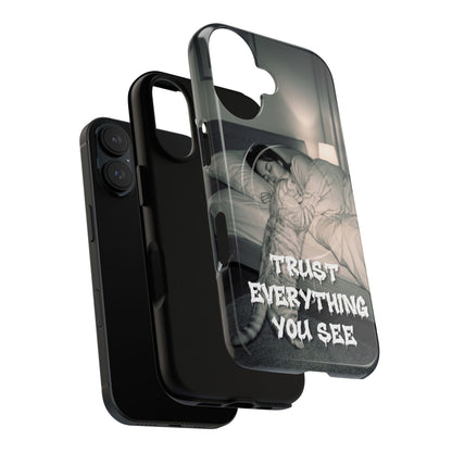 Phone Case ‘Trust Everything You See’ Surreal Sleep Graphic Tough Magnetic Case