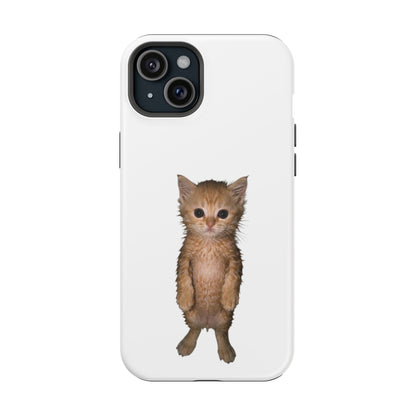 Cute Standing Kitten Magnetic Impact-Resistant Phone Case