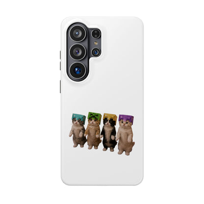 Dancing Kittens Minecraft Helmet Magnetic Impact-Resistant Phone Case