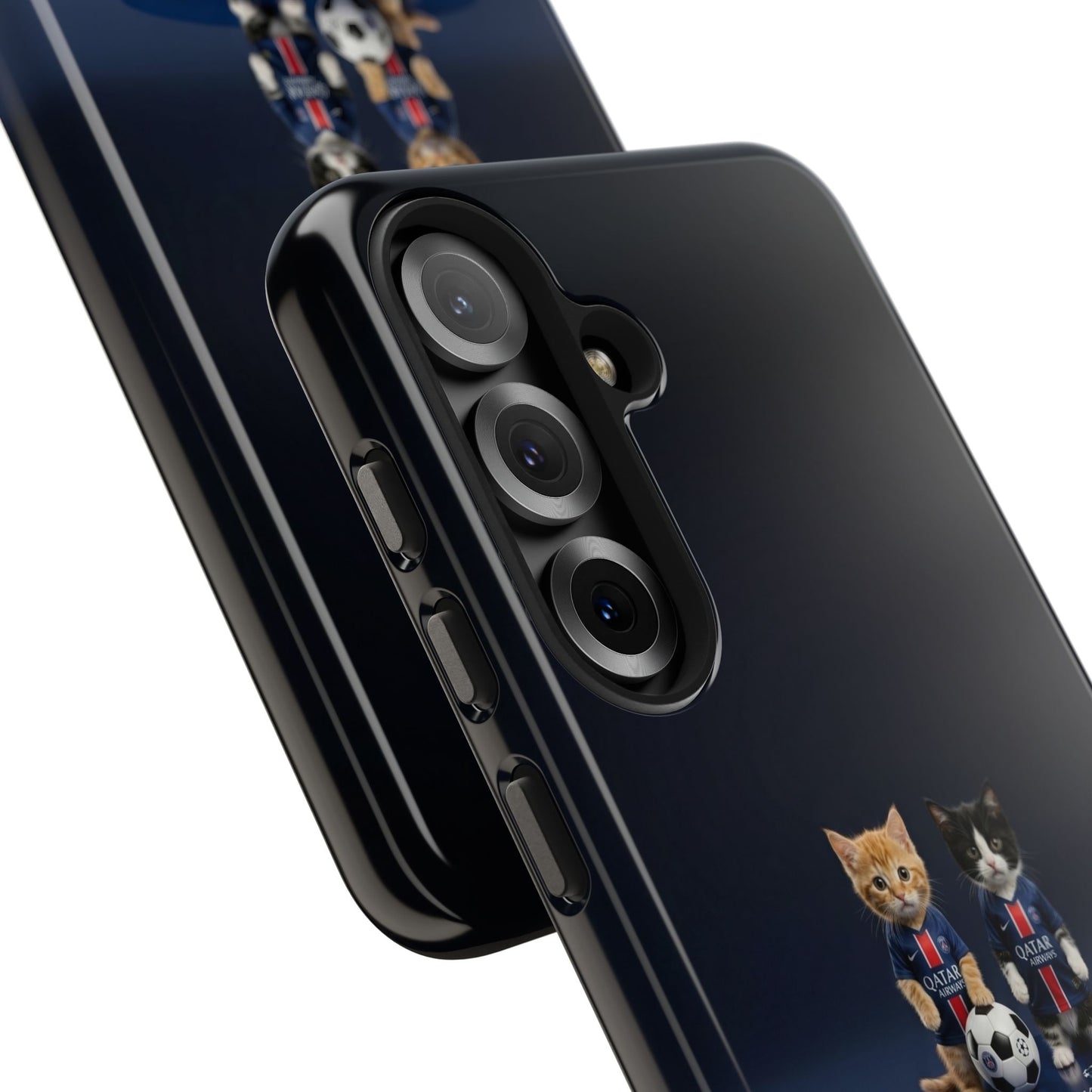 Phone Case — Cute Soccer Cats Design (Kawaii Kitten Football Fans)