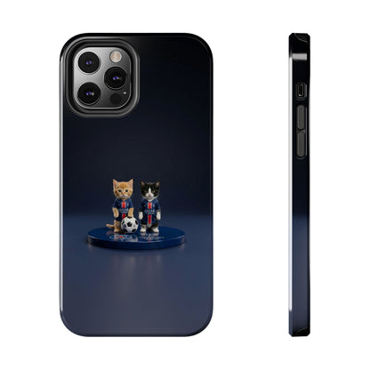 Phone Case — Cute Soccer Cats Design (Kawaii Kitten Football Fans)