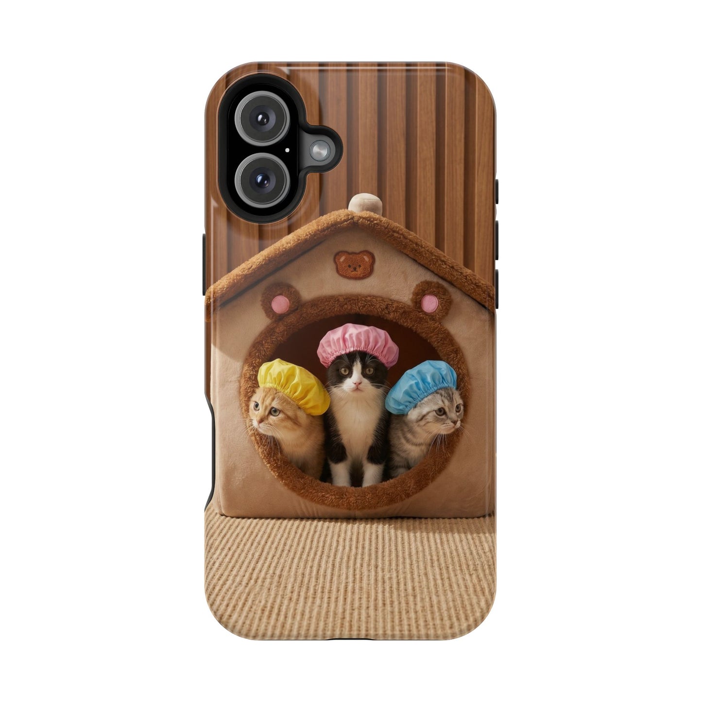 Cute Kittens in Cozy House Phone Case — Magnetic Impact-Resistant Case