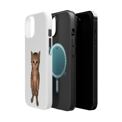 Cute Standing Kitten Magnetic Impact-Resistant Phone Case