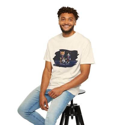 Cat Soccer Players T‑Shirt — Cute Kitten Football Graphic Tee